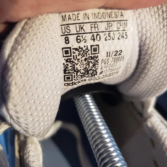 ADIDAS Galaxy 6 women's Size 8 White Grey Orange Running Shoes HP2428 EUC - Picture 7 of 7